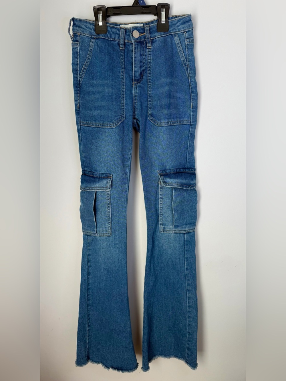 Banjara Medium Wash Blue Cargo Jeans